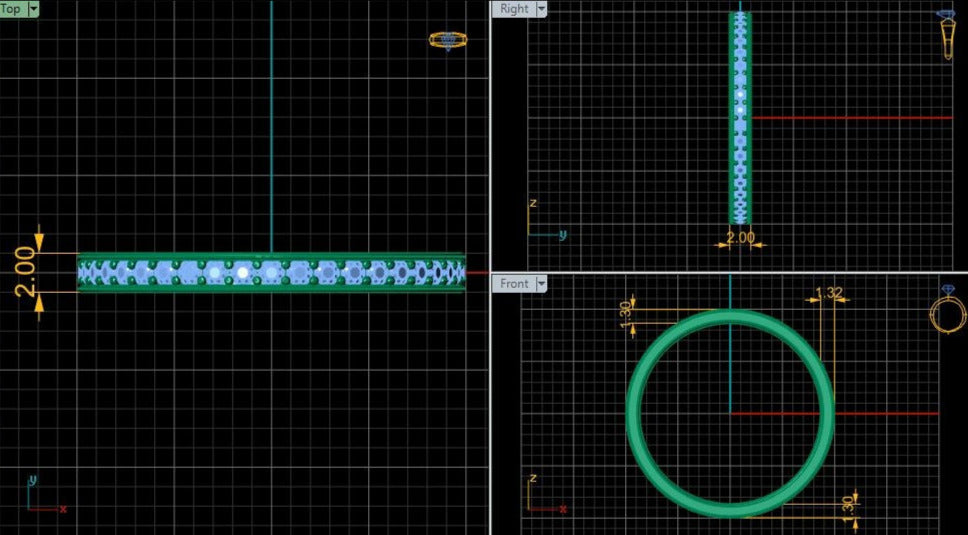 Lab Grown Diamond Full Eternity 14K White Gold Wedding Band