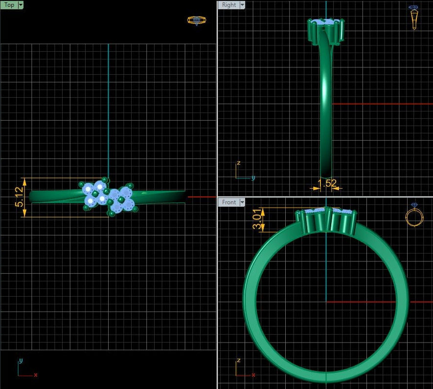 Minimalist Lab Grown Diamond 14K White Gold Wedding Band