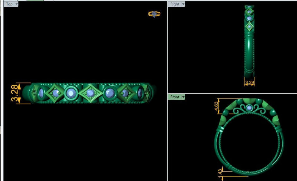 Lab Grown Diamond Vintage Inspired 14K White Gold Wedding Band