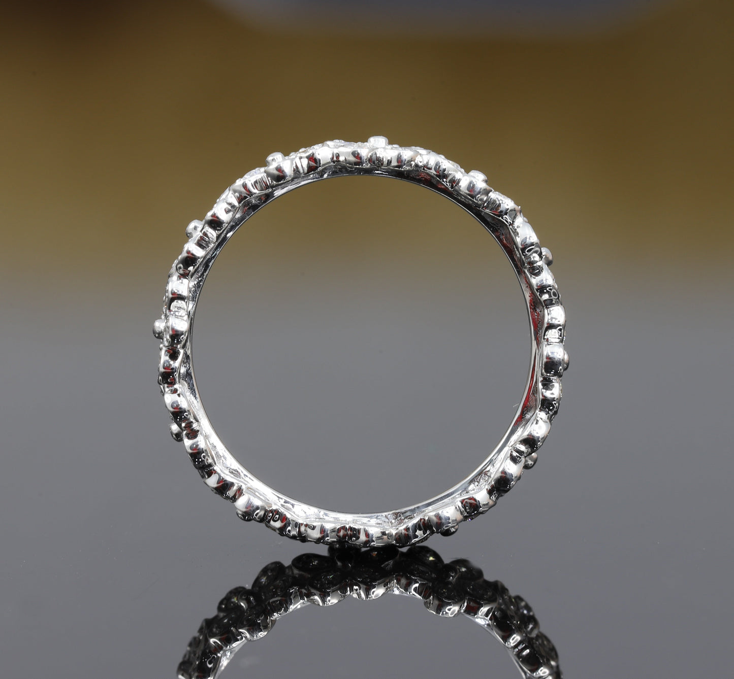 Flower Inspired Diamond Wedding Band