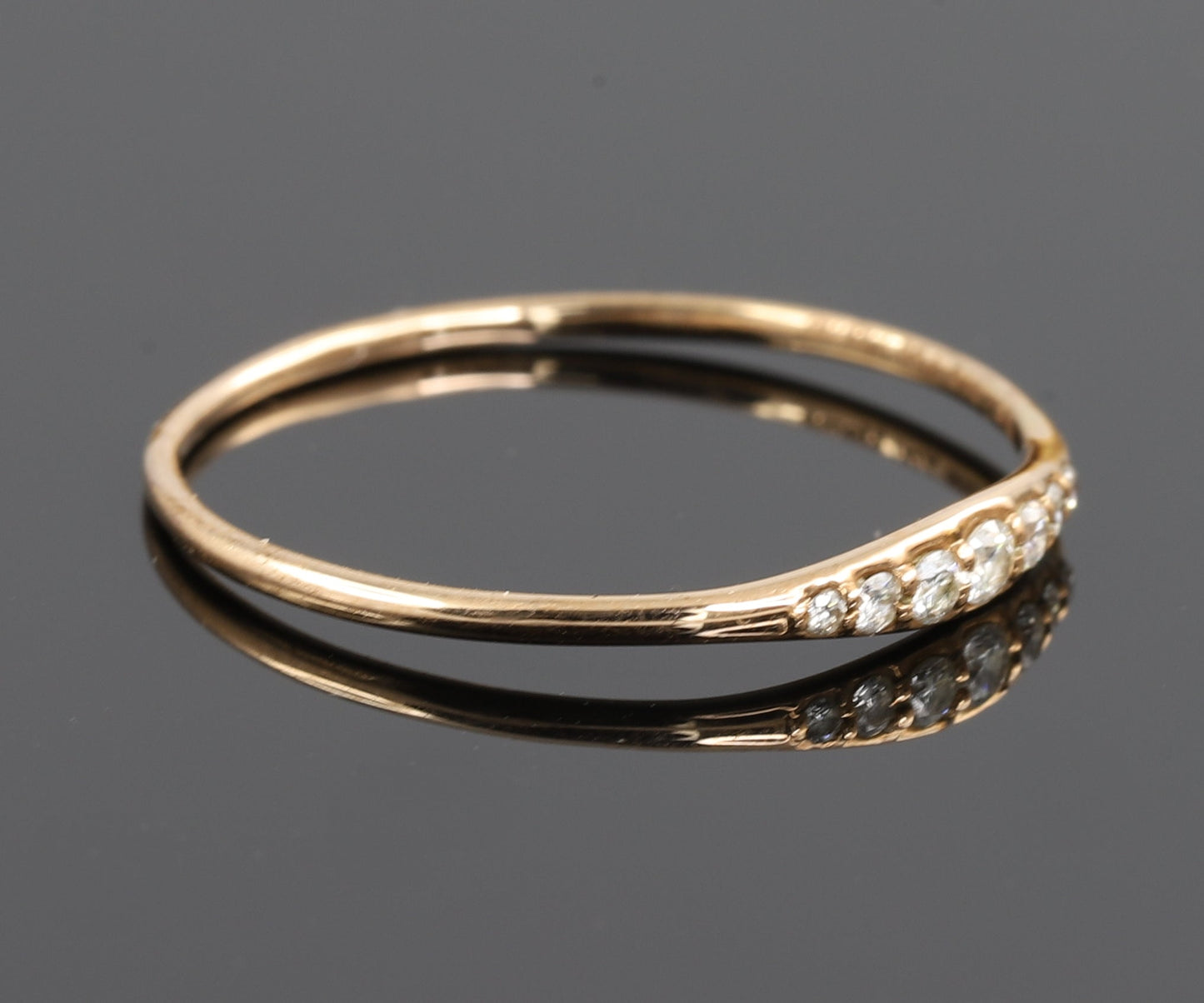 Seven Stone Round Cut Moissanite Wedding Band