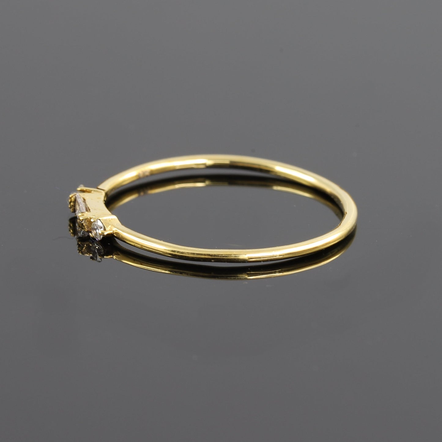 Three Stone Baguette Cut Moissanite Wedding Band