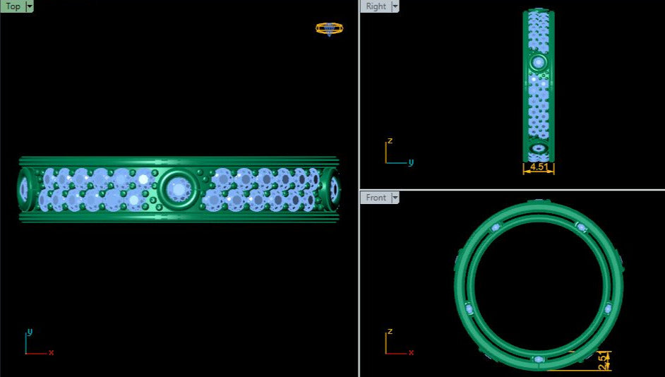 Lab Grown Diamond Vintage Full Eternity 14K White Gold Wedding Band