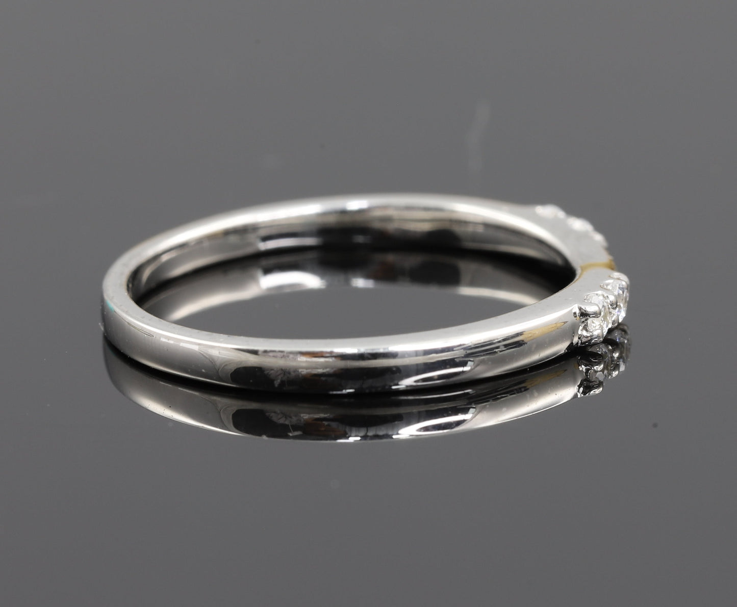 Six Stone Minimalist Moissanite Eternity Band
