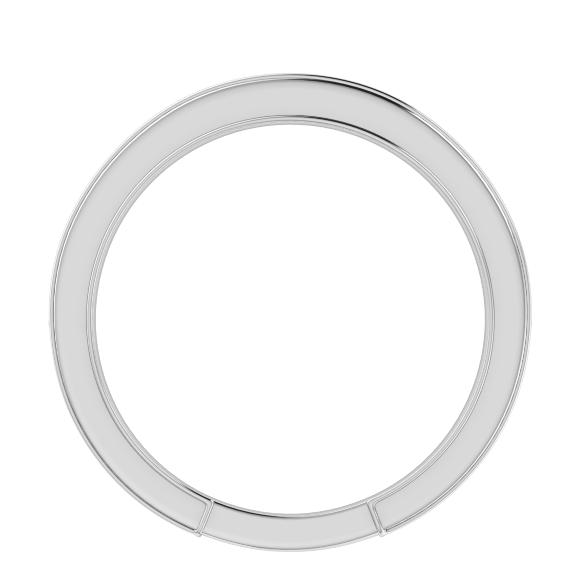 Lab Grown Diamond Half Eternity 14K White Gold Wedding Band