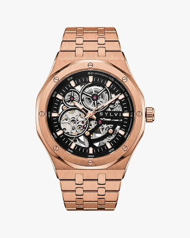 Gravitas Black Rosegold Steel