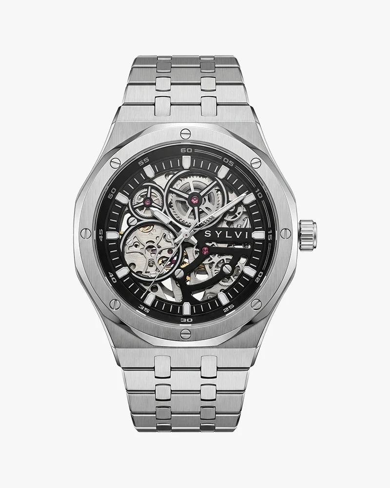 Gravitas Black Silver Steel