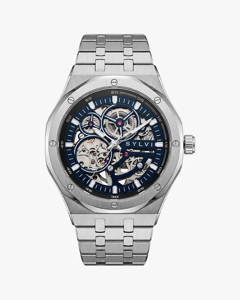 Gravitas Blue Silver Steel