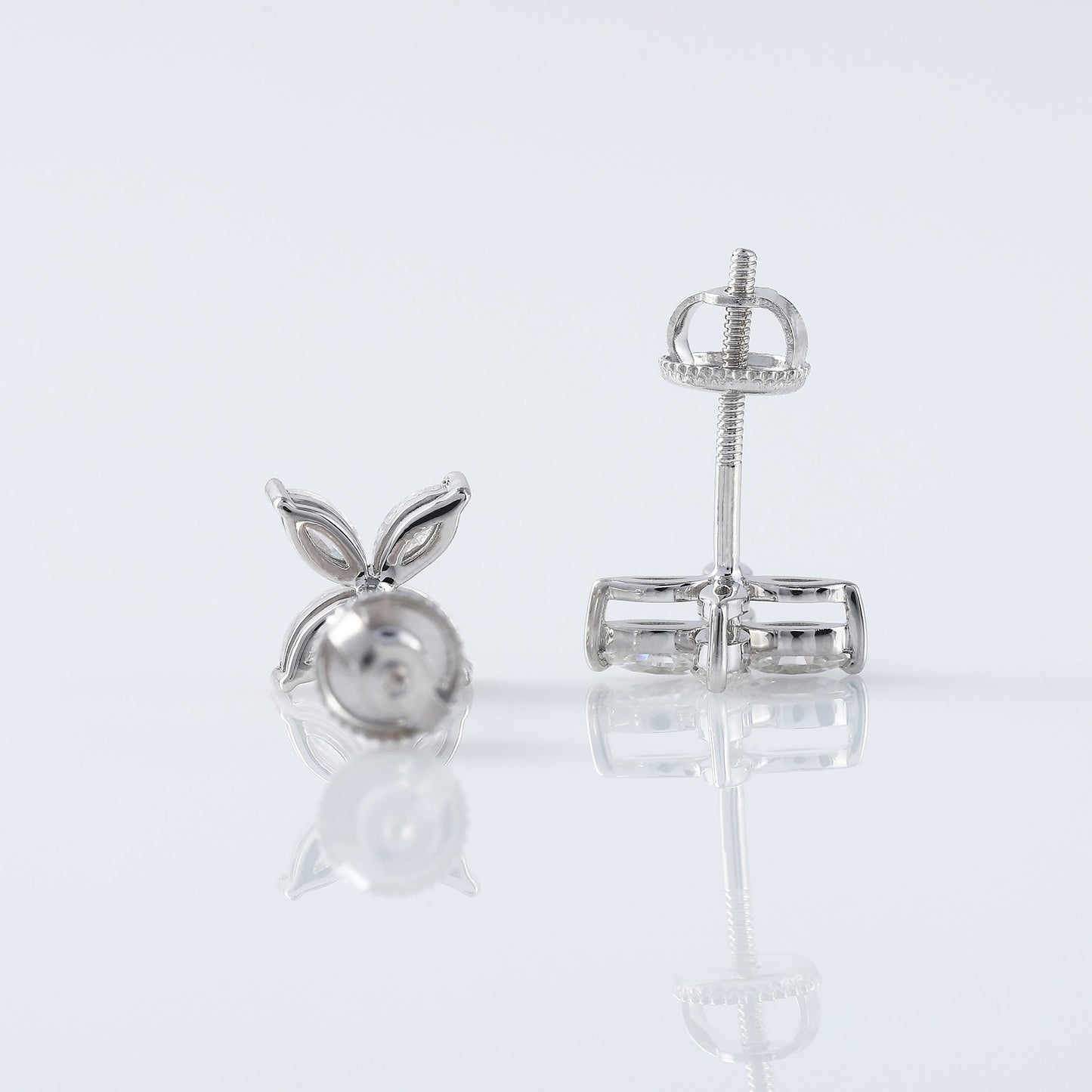 Marquise Cut Lab Grown Diamond Earrings, 14K Gold Anniversary Gift Earrings