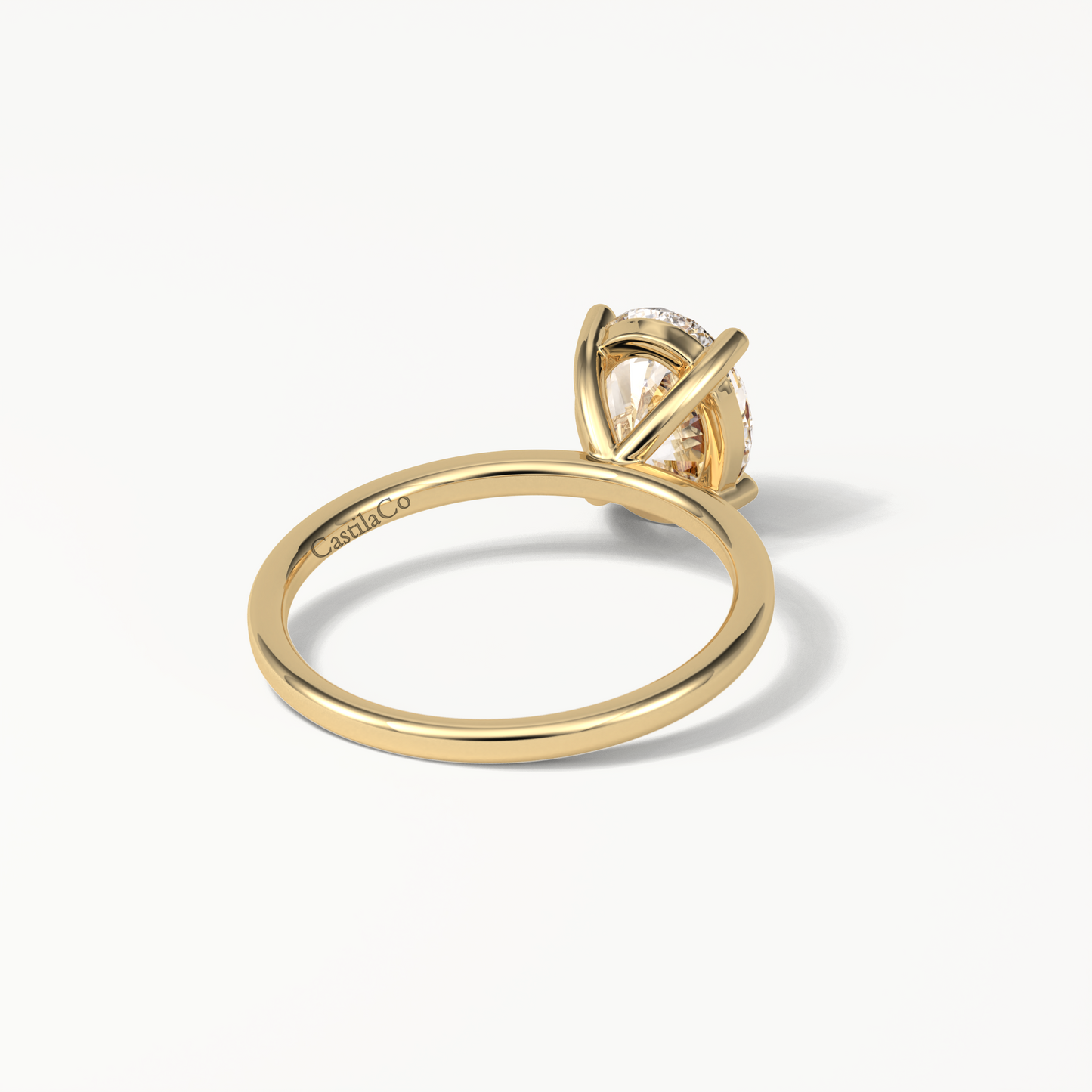 Oval Solitaire Lab Grown Engagement Rings