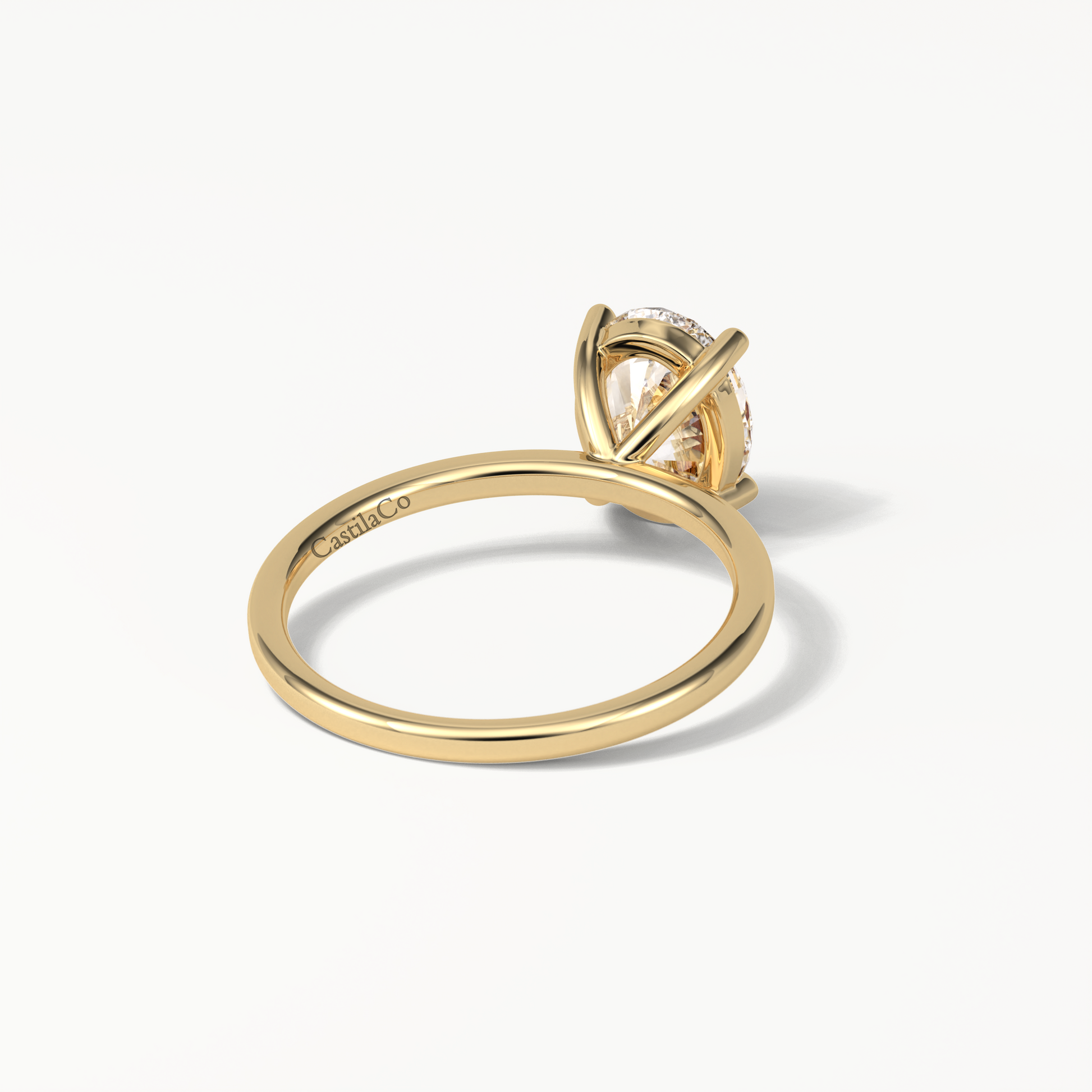 Oval Solitaire Lab Grown Engagement Rings