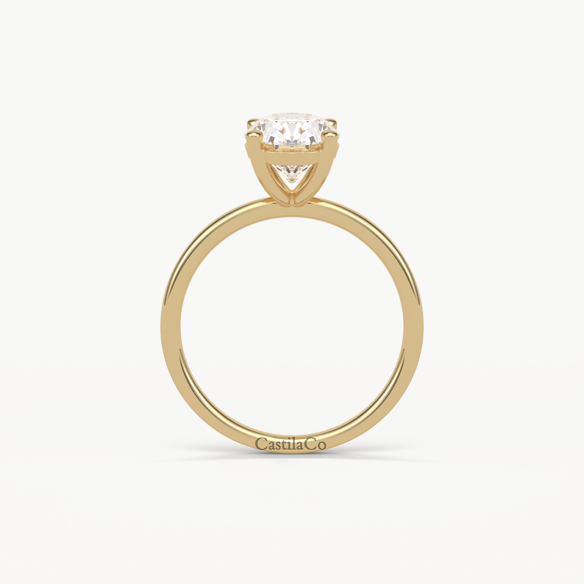 Oval Solitaire Lab Grown Engagement Rings