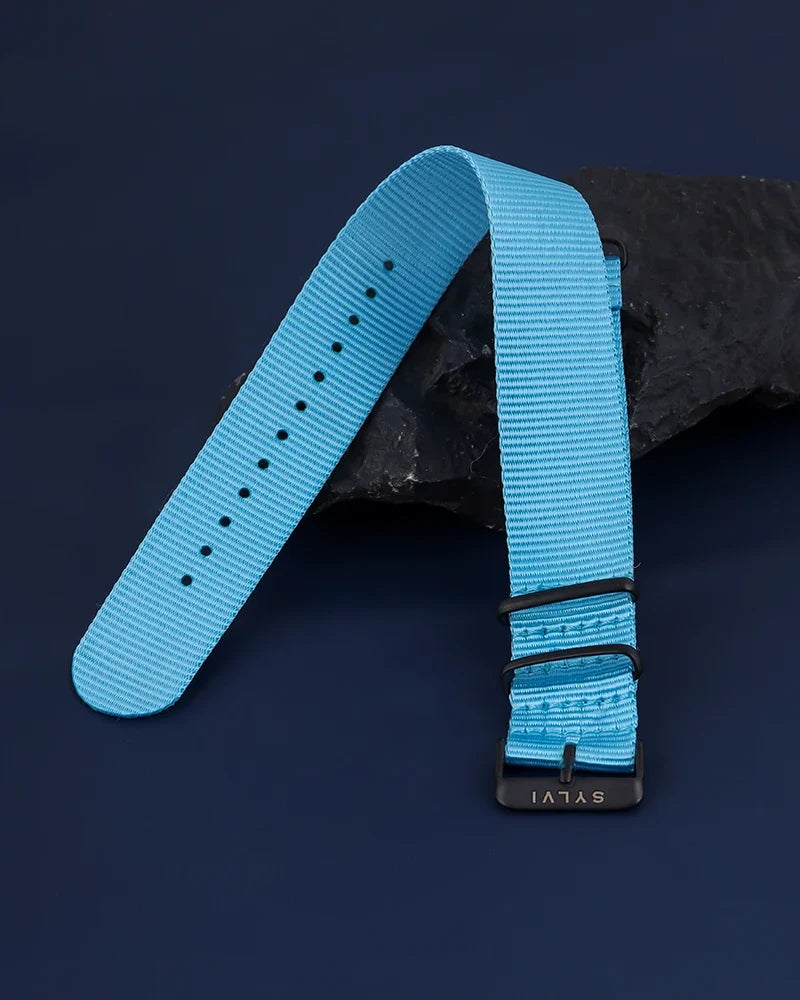 24mm Sky Blue Nylon Strap