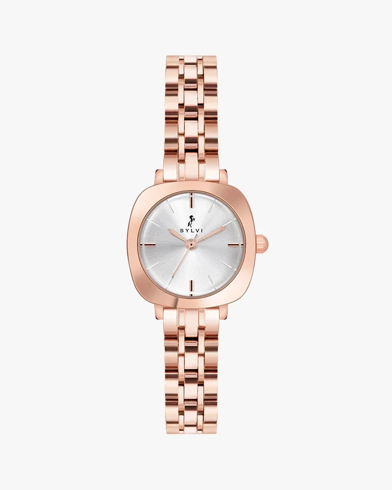Bella White Rosegold Steel