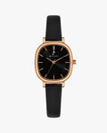 Ellore Black Rose Leather