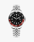 Certified Imperfect Ocean-Y Black Red Silver Steel