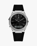 TimeShift Black Silver Silicone