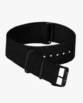 24mm Black Nylon Strap