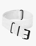 24mm White Nylon Strap