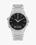 Blade Dual Time Black Silver Steel