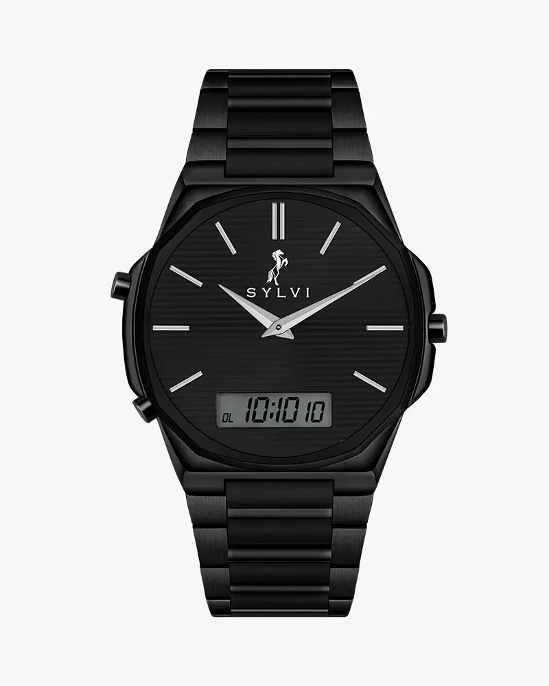 Blade Dual Time All Black Steel