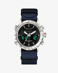 Certified Imperfect Hawk Silver Navy Blue Nylon