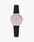 Riva Blush Pink Black Leather