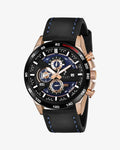 Timegrapher Rose Gold Leather