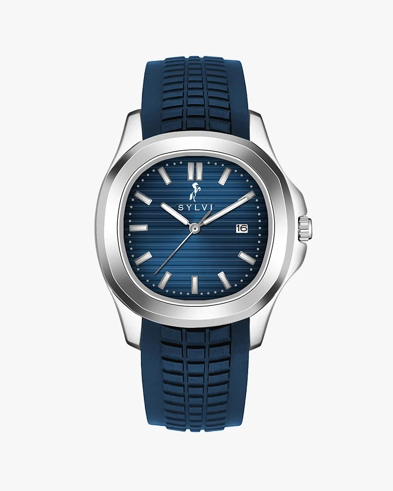 Certified Imperfect Urbanic Blue Silver Silicone
